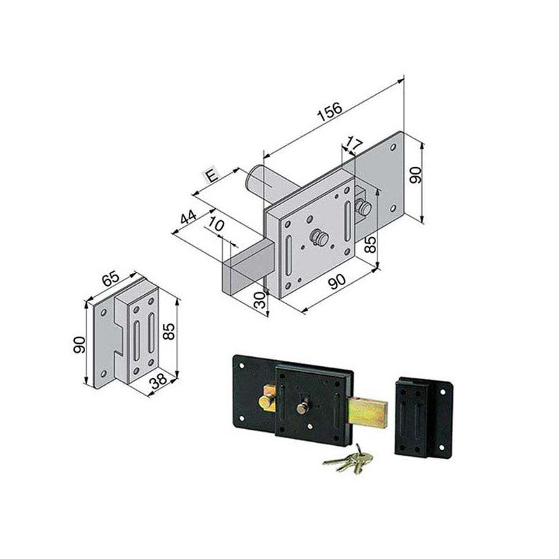 Serratura Ferroglietto 4 Mandate 011.45.35.1 Welka