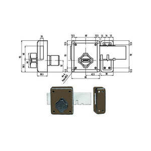 Serratura Ferroglietto 4 Mandate 250 Potent