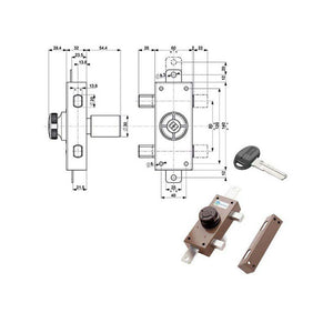 Serratura Ferroglietto Triplice 30 34329 Mottura