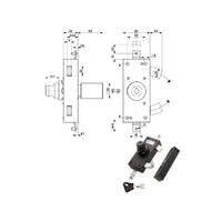 Serratura Ferroglietto Triplice 35382 Mottura