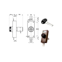 Serratura Ferroglietto Verticale 30 34326 Mottura