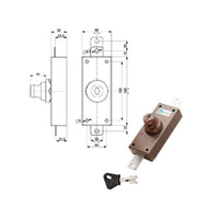Serratura Ferroglietto Verticale 34323 Mottura