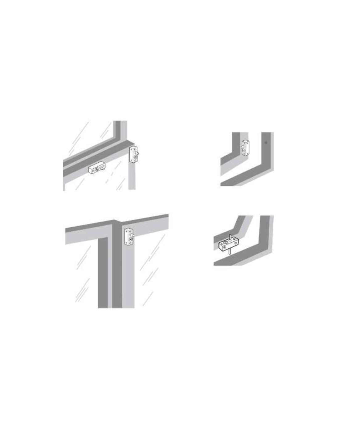 Fermo per finestre scorrevoli e a battente, a chiave, bianco - THIRARD