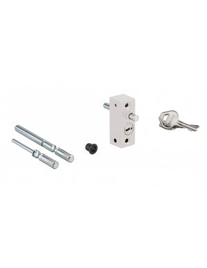 Fermo per finestre scorrevoli e a battente, a chiave, bianco - THIRARD