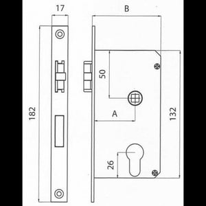 SERRATURA INCASSO OTT. CROM