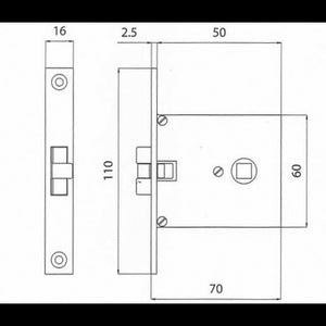 SERRATURA INCASSO MM.70X60 OT.CROM.