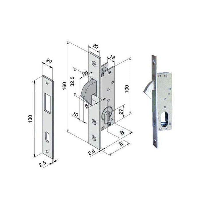 Serratura Inf.All 106.25.01.0 Welka