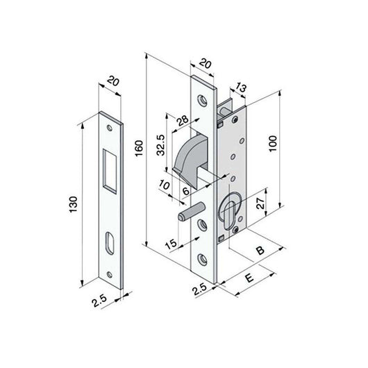 Serratura Inf.All 108.25.01.0 Welka
