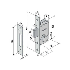 Serratura Inf.All 109.30.01.0 Welka