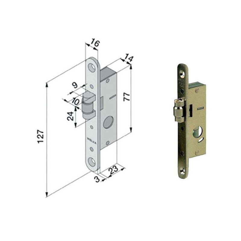 Serratura Inf.All 114.15.01.0I Welka
