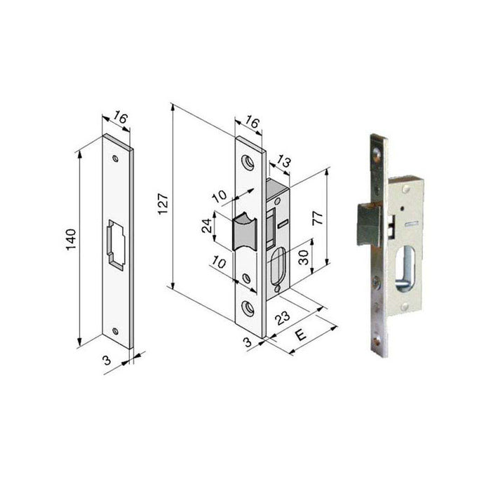 Serratura Inf.All 115.15.01.0 Welka
