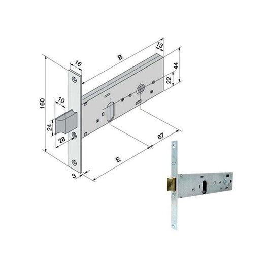 Serratura Inf.All 130.60.01.0 Welka