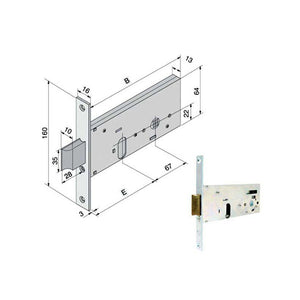 Serratura Inf.All 133.60.01.0 Welka