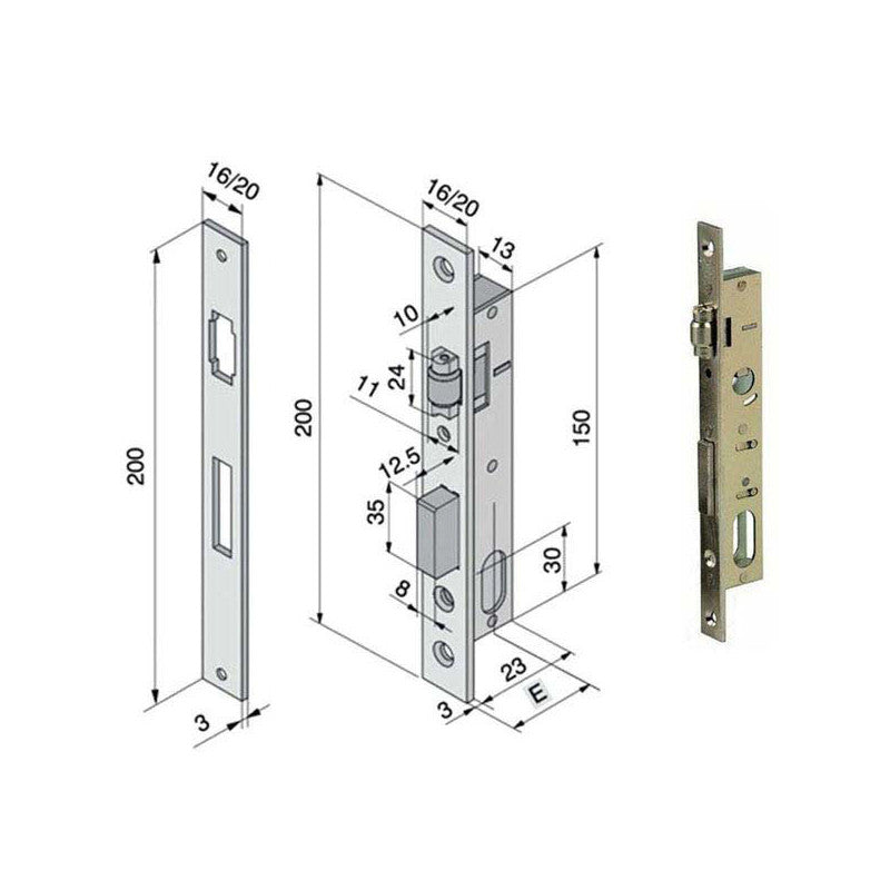 Serratura Inf.All F20 110.15.02.0 Welka