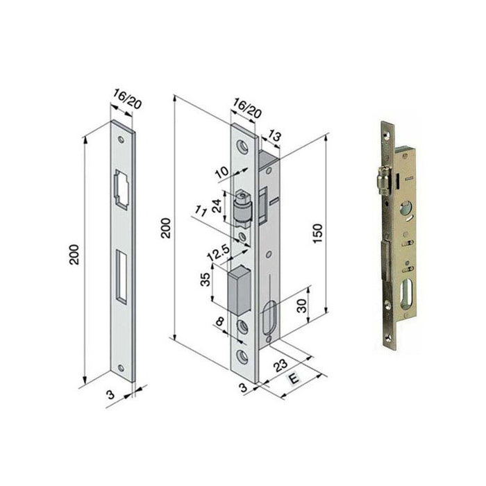 Serratura Inf.All F20 110.15.02.0 Welka