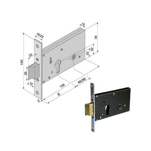 Serratura Inf.All F22 121.60.02.0 Welka