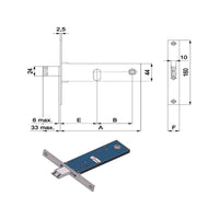Serratura Inf.Fasce All 16 E70 790 Omec