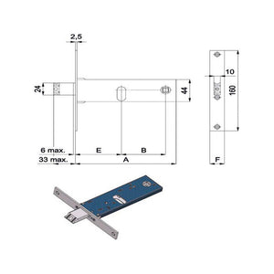Serratura Inf.Fasce All 16 E70 790 Omec