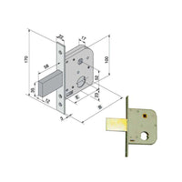 Serratura Inf.Ferro 075.50.00.0 Welka