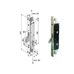 Serratura Inf.Ferro 080.25.01.0 Welka