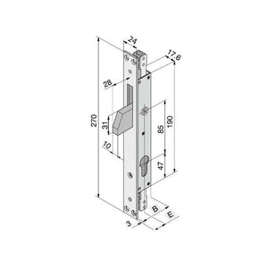 Serratura Inf.Ferro 085.19.01.0 Welka