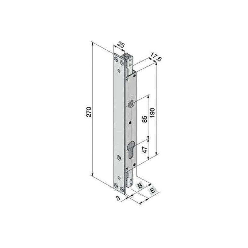 Serratura Inf.Ferro 088.19.01.0 Welka