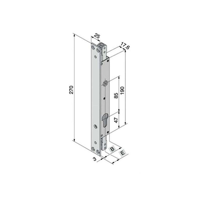 Serratura Inf.Ferro 088.19.01.0 Welka