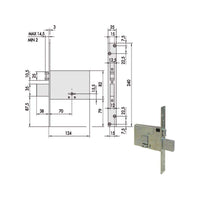 Serratura Infilare Fasce All 57320-73-0 Cisa