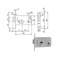 Serratura Infilare Fasce All F22 E 60 725600 Iseo