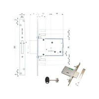 Serratura Infilare Ferro 40705 Mottura