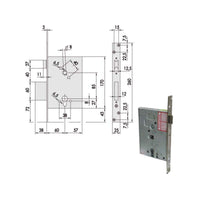 Serratura Infilare Ferro 56250-60-0 Cisa