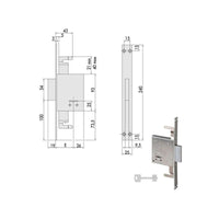 Serratura Infilare Ferro 57226-60-0 Cisa