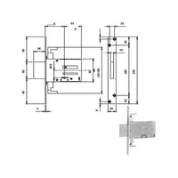 Serratura Infilare Ferro Dm E60 Ka 663604N.K Iseo