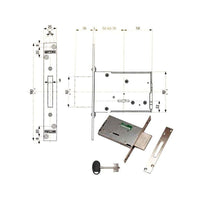 Serratura Infilare Ferro Dm E70 40701 Mottura