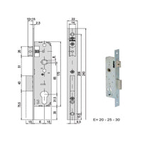 Serratura Infilare Montanti All 44661-20-0 Cisa