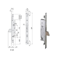 Serratura Infilare Montanti All 46820-25-0 Cisa