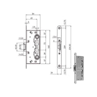 Serratura Inf.Tagliafuoco Q9 216120 Iseo