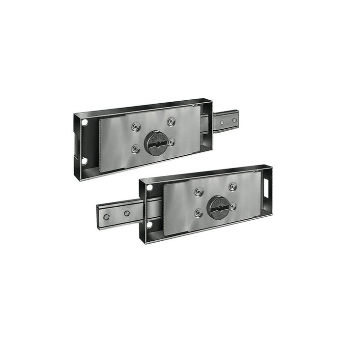 Serratura laterale destra per serrande – Modello DM DX con cilindro Ø 25 mm – Prefer