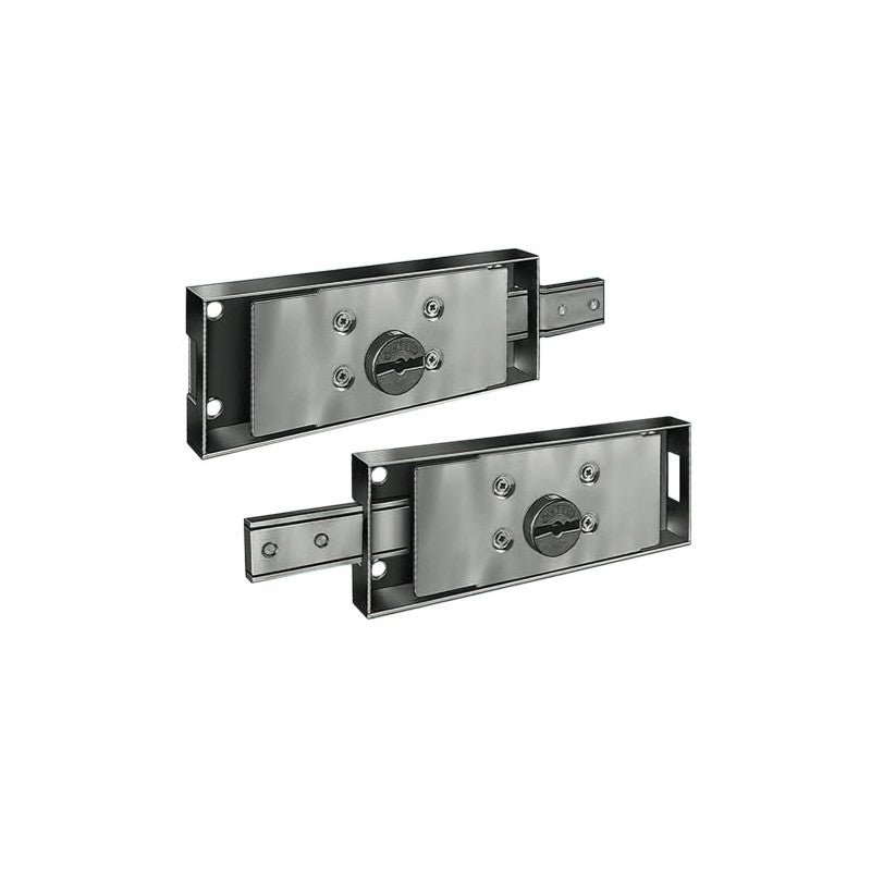 Serratura laterale sinistra per serrande – Modello DM SX con cilindro Ø 25 mm – Prefer