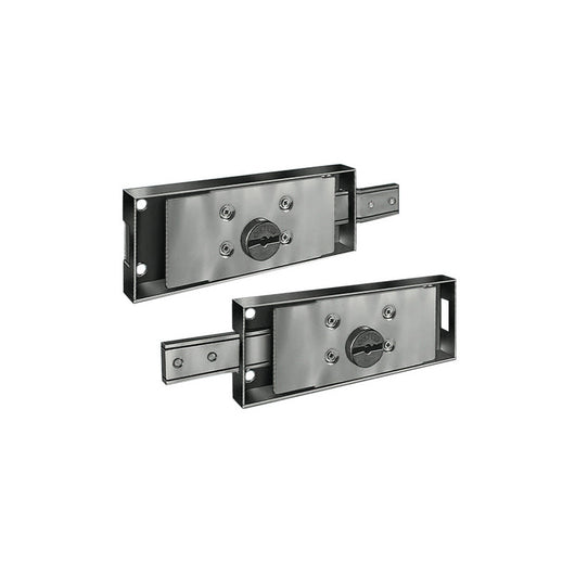 Serratura laterale sinistra per serrande – Modello DM SX con cilindro Ø 25 mm – Prefer