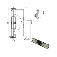 Serratura Mobili App.Aste Scorrimento 220250 Omr