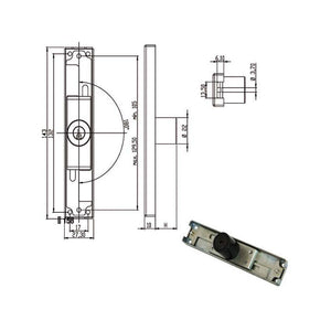 Serratura Mobili App.Aste Scorrimento 220250 Omr