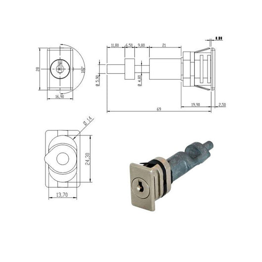 Serratura Mobili App.Bussola 163431 Omr