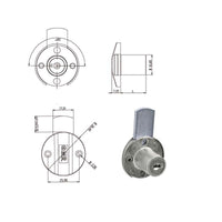 Serratura Mobili App.Catenaccio Sup. 220300 Omr
