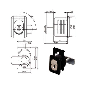 Serratura Mobili App.Leva 220315 Omr