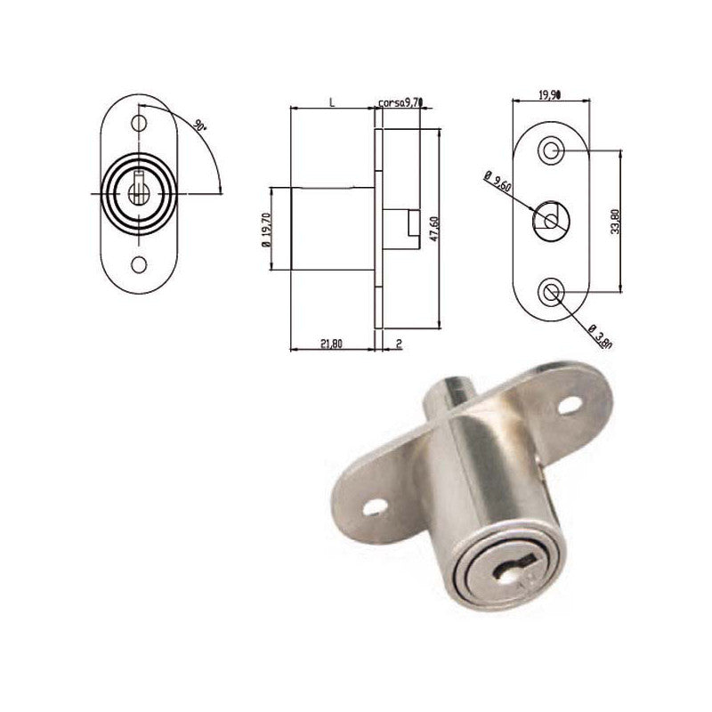 Serratura Mobili App.Push 163500 Omr