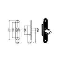 Serratura Mobili Aste Rotanti 2177 Meroni