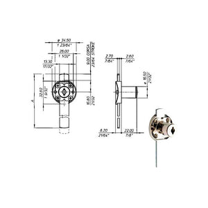 Serratura Mobili Catenaccio Inferiore 2632 Meroni