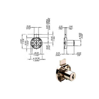 Serratura Mobili Catenaccio Superiore 2630 Meroni