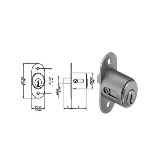 Serratura Mobili Push 2224 Meroni